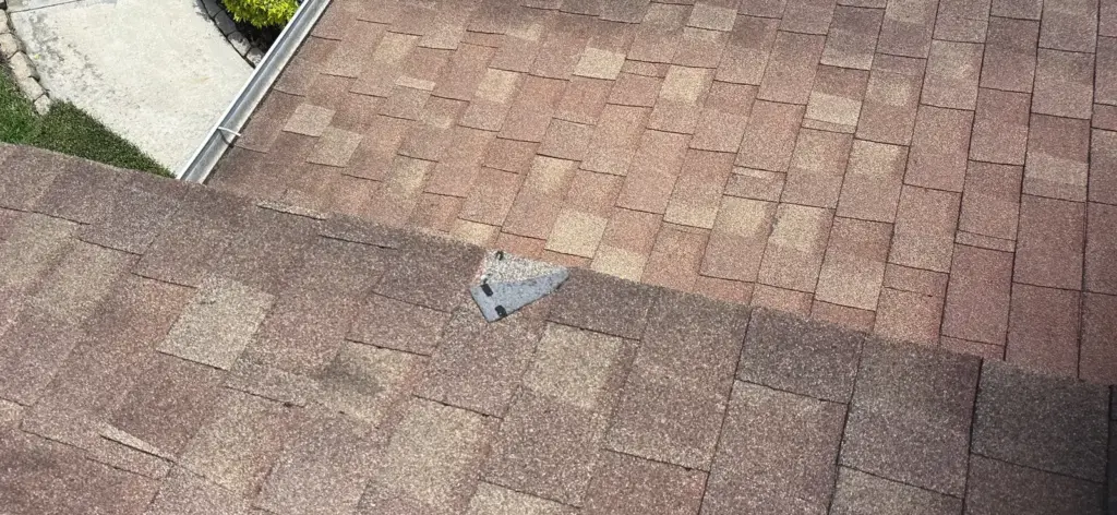 Crew inspecting roof during a repair job in Hillsborough County, FL