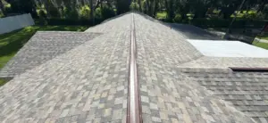 New roofing materials being installed during a Polk County roof replacement
