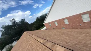 Roofing materials staged for a repair project in Polk County