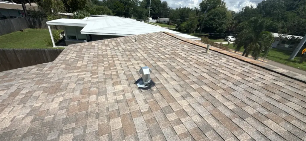 Completed roof repair job in Hillsborough County, FL