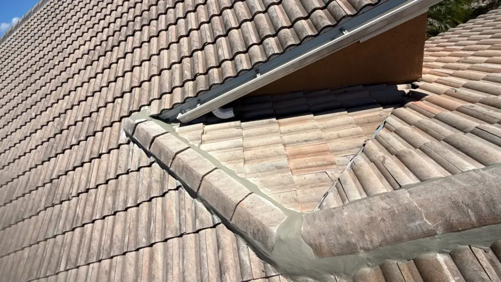 Roof repair work completed on a home in Hillsborough County, FL