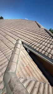 Crew working on roof repair job in Hillsborough County