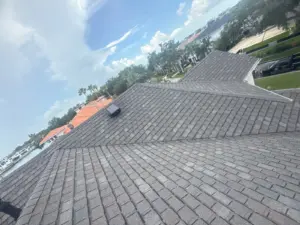 New underlayment and flashing installed on a Carrollwood roof replacement