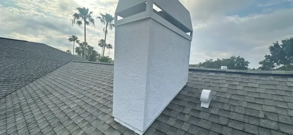 Tear-off underway during a roof replacement in Carrollwood, FL