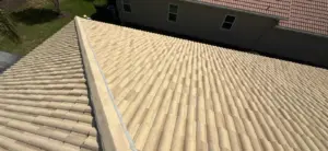 Rebuilding a roof section as part of a repair job in Hillsborough County