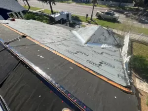 Flashing detail work on a St. Petersburg roof replacement job