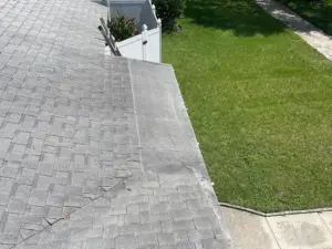 Finished roof replacement on a home in St. Petersburg