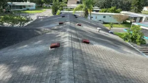 Underlayment and flashing work during roof replacement in Hillsborough County