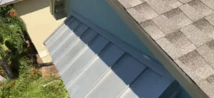 Decking inspection during a Riverview, FL roof replacement