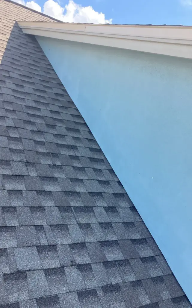 Tear-off in progress during a roof replacement in Riverview, FL