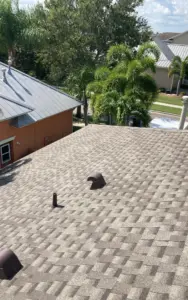New underlayment and flashing installed for a Riverview roof replacement