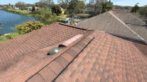 Fresh underlayment installed during a Riverview roof replacement