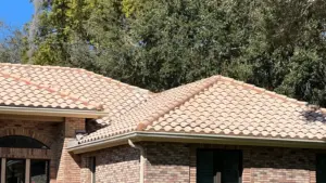 Close-up of flashing being replaced during a roof repair in Clearwater