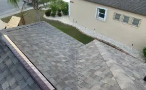Crew installing underlayment on a Hillsborough County roof replacement
