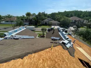 Completed roof replacement on a residential home in Hillsborough County