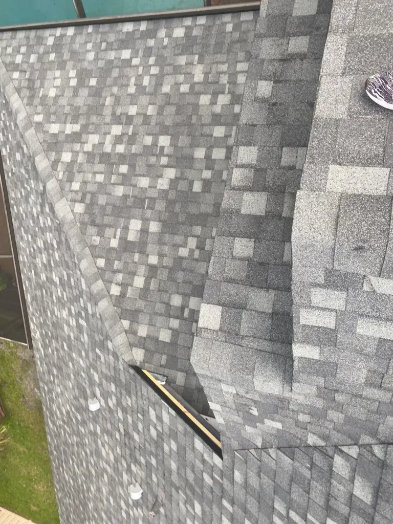 Roof replacement in Hillsborough County – old roofing removed down to the deck