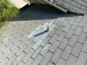Finished roof repair job on a residential property in St. Petersburg