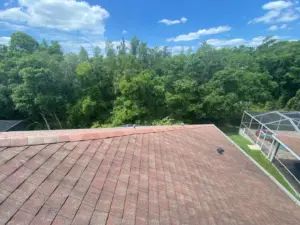 Finished roof repair on a residential property in St. Petersburg