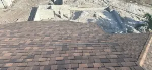 Flashing detail work on a completed roof replacement in St. Petersburg