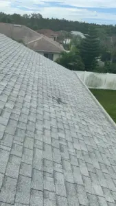 Underlayment and flashing installed during roof replacement in Hillsborough County