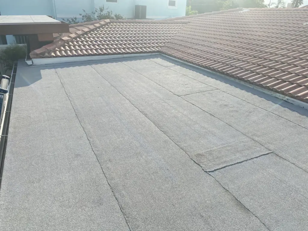 Roof replacement in progress on a St. Petersburg home