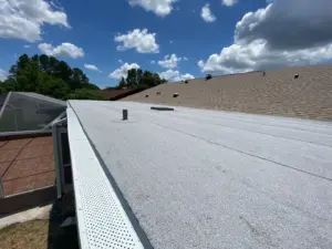 New shingles installed during roof replacement in Hillsborough County