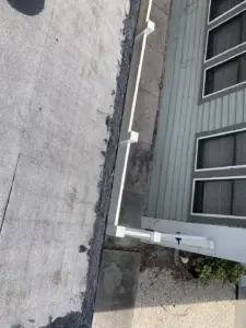New underlayment being installed on a St. Petersburg roof replacement job