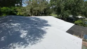 New underlayment installed as part of roof replacement in Hillsborough County, FL