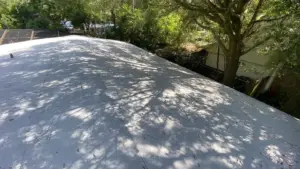 New underlayment and flashing installed on a Hillsborough County roof replacement