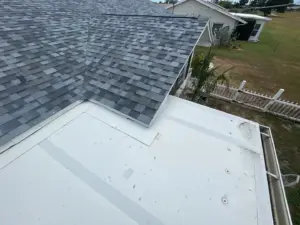 New roofing system being installed on a Riverview home