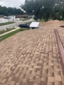 Finished roof replacement on a residential property in Polk County, FL