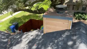 Flashing and underlayment work during a Hillsborough County roof replacement