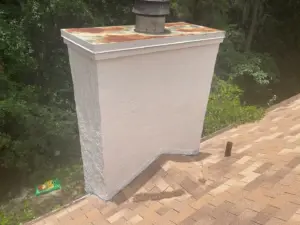 Close-up of completed roof repair section in Hillsborough County, FL