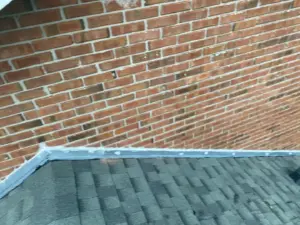 New roofing material being tied into the existing roofline in Hillsborough County
