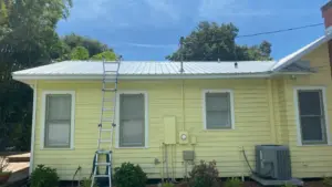 New underlayment being installed on a Hillsborough County roof replacement
