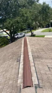 Completed roof replacement on a residential home in Hillsborough County