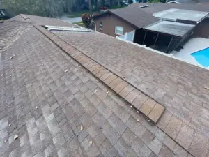 Finished roof replacement on a residential property in Clearwater, FL