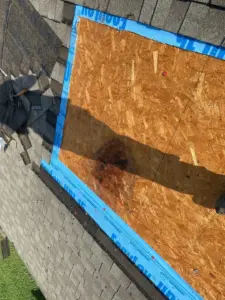 Finished roof repair on a Wesley Chapel residence