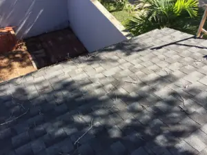 Flashing detail work during a roof replacement in Hillsborough County