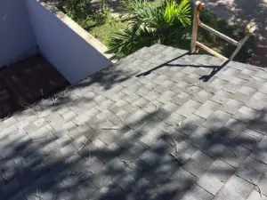 Finished shingles after a completed roof replacement in Hillsborough County