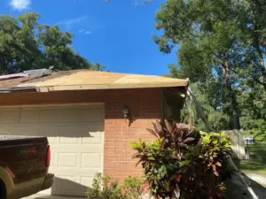 New underlayment and flashing installed as part of a Hillsborough County roof replacement