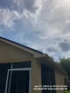 Bare decking exposed during a Hillsborough County roof replacement