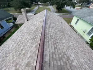 New roofing system being installed on a Polk County home