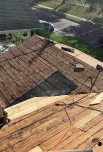 Finished roof replacement on a residential property in Polk County