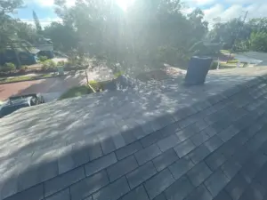 Finished roof replacement on a residential home in Clearwater