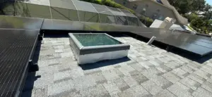 New underlayment installed on a home during roof replacement in Pinellas County