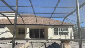 Removing failed roofing material during a roof repair in Riverview