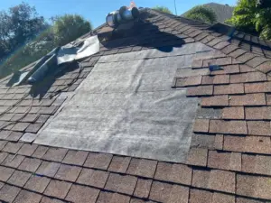 Finished roof repair on a home in Hillsborough County