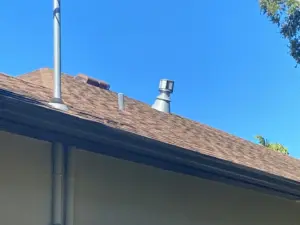Damaged roofing material removed during repair in Hillsborough County