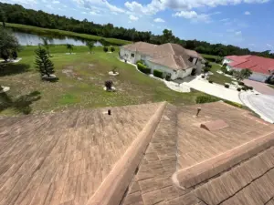 Damaged section removed as part of roof repair in Hillsborough County